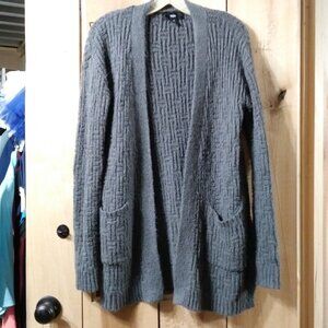 Mossimo womans open front cardigan gray sweater  size m